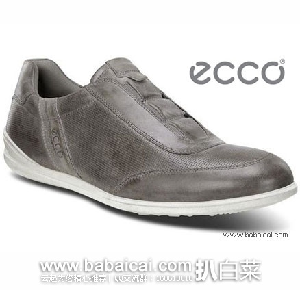 6PM：ECCO 爱步 Chander Classic Slip-On 男士 真皮休闲鞋  原价$150，现降至5折$74.99