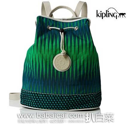 Kipling 吉普林 都市 抽绳水桶款 双肩包 法国亚马逊:Kipling 吉普林 都市 抽绳水桶款 双肩包 原价€80,现€42.58,直邮退税实付€35.48,直邮到手约¥360,国内¥899