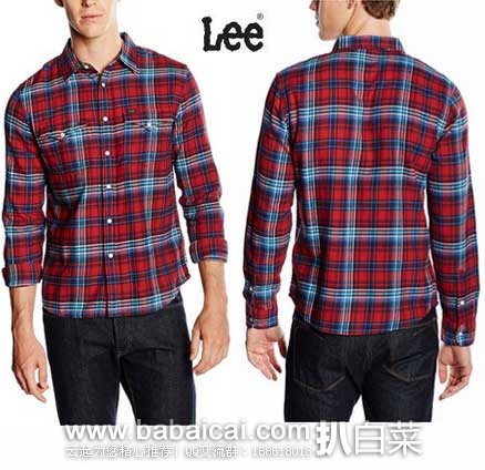 LEE 李牌 男款 纯棉条纹长袖衬衫 英国亚马逊:LEE 李牌 男款 纯棉条纹长袖衬衫(原价£32.62,现售价£14.68),直邮退税后实付£12.23