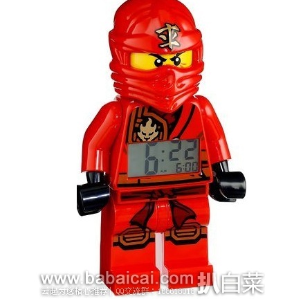 LEGO 乐高 9009600 Ninjago Jungle Kai 幻影忍者 闹钟 原价$30,现$19,直邮免税