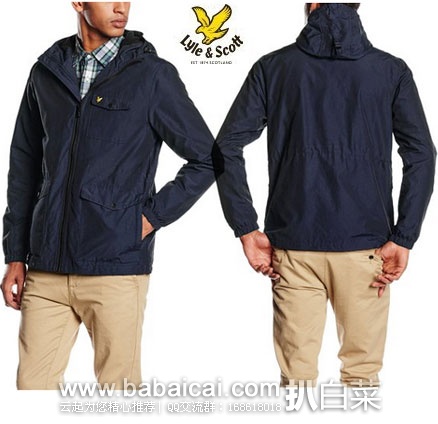 LYLE & SCOTT 苏格兰金鹰 男士 带帽休闲夹克外套 英国亚马逊:LYLE & SCOTT 苏格兰金鹰 男士 带帽休闲夹克外套(原价£135,现降至£40.5),直邮退税后实付新低£33.75