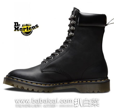 Dr.Martens 中性款 10孔 真皮高帮马丁靴 6PM:Dr.Martens 中性款 10孔 真皮高帮马丁靴 原价0,现4折售价
