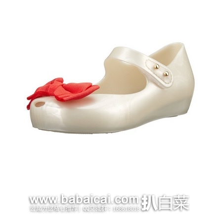 Prime会员特价!Mini Melissa 蝴蝶结儿童果冻鞋 原价$60,现限时秒杀仅$32.99,可直邮