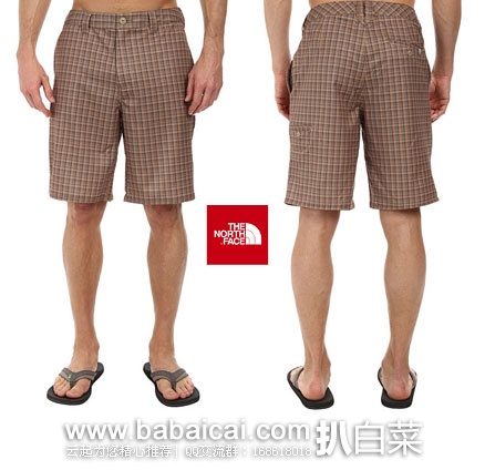 6PM：The North Face 乐斯菲斯 男士条纹短裤  原价$55，现售价$16.5