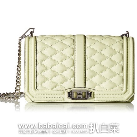 Rebecca Minkoff 瑞贝卡明可弗love系大号菱格真皮斜挎包 原价5,现.5,直邮含税到手仅¥786