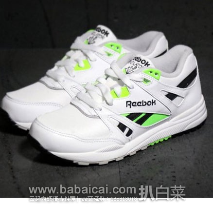 6PM：Reebok 锐步 Ventilator pop男士复古小白鞋  原价$74.99，现4折$29.99