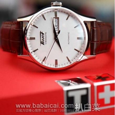 Prime会员7折！TISSOT 天梭 Heritage 传承系列 Visodate 男款机械腕表 特价$435.15，下单7折历史新低$305.7，到手约￥2080