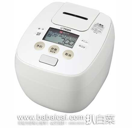 日本亚马逊：Tiger 虎牌 高压IH 电饭锅 JPB-W100-W  现特价19800日元(约￥1317）