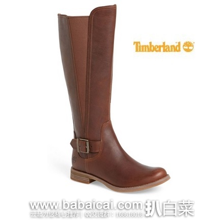 Timberland 天木兰 Savin Hill 女士真皮长靴 原价0,现左右,到手约¥475,国内¥2000+