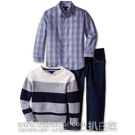 Tommy Hilfiger 2岁男童3件套 原价$70，现$16.76，直邮含税到手约￥159