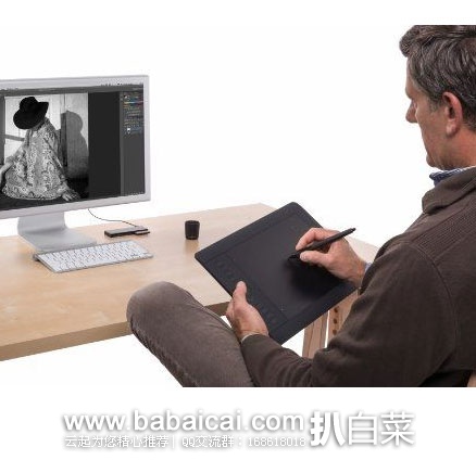 高端版Wacom 和冠 PTH-451 数位板、绘画板、绘图板 2048级压感