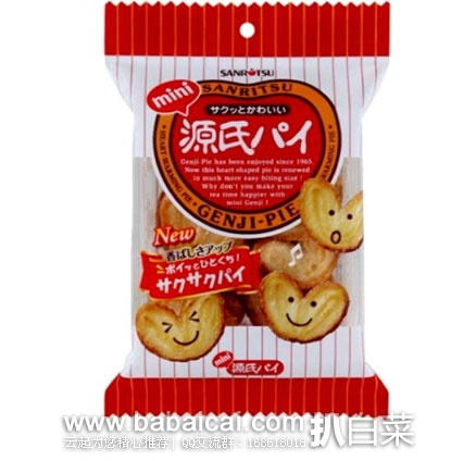 日本亚马逊：日本 三立 源氏 黄油蝴蝶酥 40g*8袋  现特价654日元（约￥41）