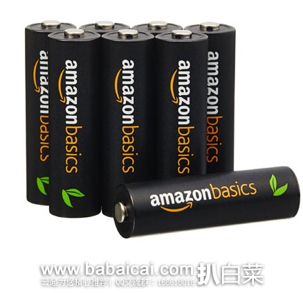 亚马逊中国：AmazonBasics  亚马逊倍思 五号镍氢充电电池 2500mAh*8节  秒杀价￥120
