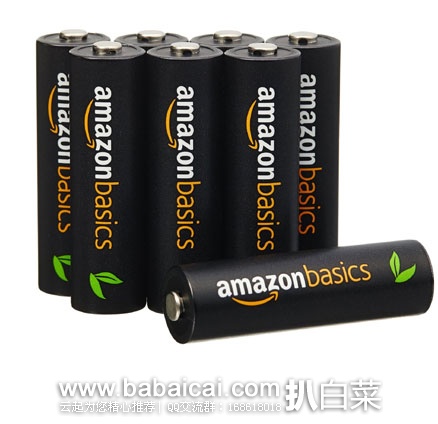 AmazonBasics 亚马逊倍思 五号镍氢充电电池 2500mAh*8节 亚马逊中国:AmazonBasics 亚马逊倍思 4节五号高容量镍氢预充电可充电电池 秒杀价¥62