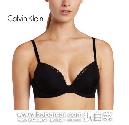 Calvin Klein 女士3/4杯 光面无痕 纯色胸罩 原价,现降至.5