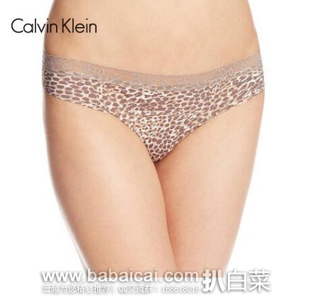 Calvin Klein 女士  蕾丝 无痕豹纹丁字裤   原价$12，现降至$5.85