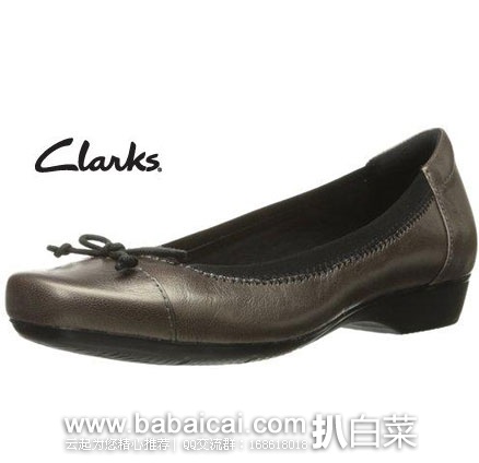 Clarks 其乐 Blanche 女士 低跟真皮单鞋 降至$23.98，新低