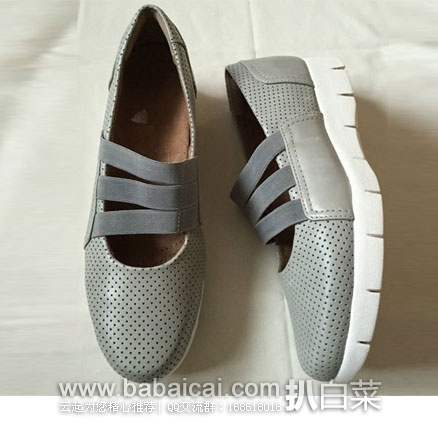 Clarks 其乐Daelyn City 女士 真皮 厚底休闲鞋 6PM:Clarks 其乐Daelyn City 女士 真皮 厚底增高休闲鞋 原价0,现降至3折.99