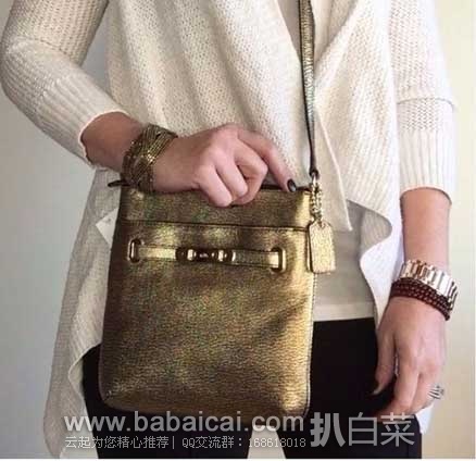 6PM:COACH 蔻驰 女士真皮单肩斜挎包 原价 5,现.99