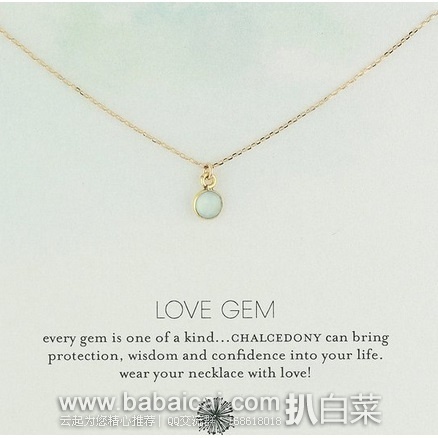 Dogeared 朵吉尔 拉长石宝石项链 原价$52，现$28.99，直邮免税，到手仅￥202