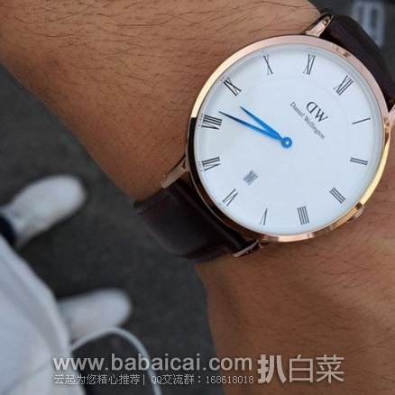 英国亚马逊:Daniel Wellington 丹尼尔惠灵顿 1102DW 男士腕表 小兰针款 原价£171,现£88.09,直邮退税实付£73.41,直邮含税到手约¥879,国内¥1850