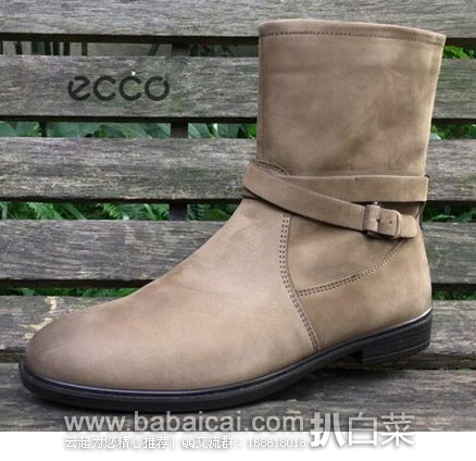 英国亚马逊:ECCO 爱步 Touch 15B 女士 真皮平底短靴 原价£125,现降至£56.25,直邮退税后£46.88