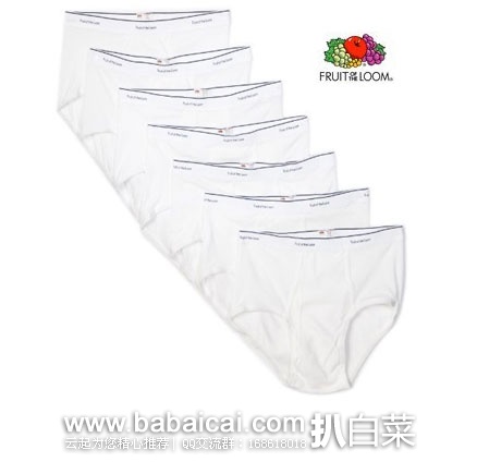 Fruit of the Loom 美国鲜果布衣 男士 纯棉内裤7条装 原价,现售价.82