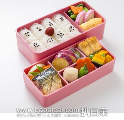 日本亚马逊:SKATER 斯凯特 松花堂便当盒 640ml KLS5-Red 特价960日元(约¥61元)