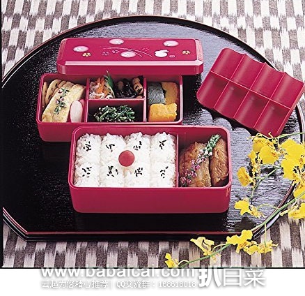 日本亚马逊:SKATER 斯凯特 松花堂便当盒 640ml KLS5-Red 特价960日元(约¥61元)