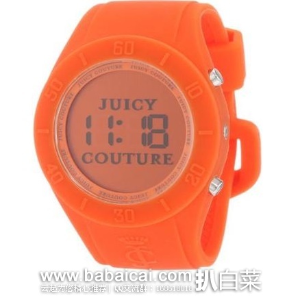 Juicy Couture 橘滋 1900883 女款时尚腕表 原价$120，现历史新低$20.8，直邮免税，到手约￥157
