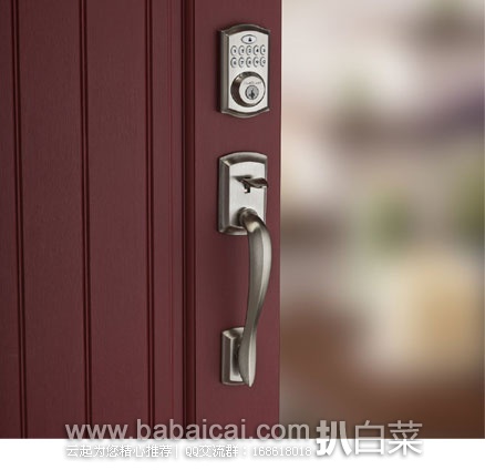 生活高品质之选！Kwikset 无钥匙电子智能密码门锁  现金盒特价$89，到手￥710