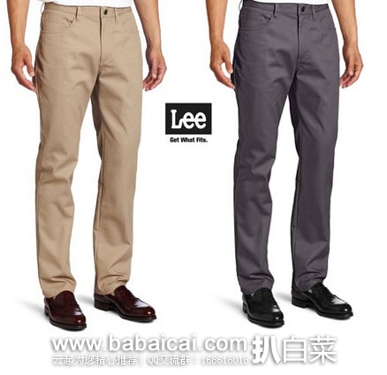 LEE 李牌 Uniforms Slim straight 修身休闲裤 原价,现.99,到手仅¥160