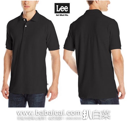 LEE 李牌 男士短袖 POLO衫  原价$85.99，现降至$6.99