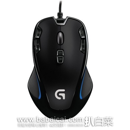 Logitech 罗技 G300s 角色扮演网游光电鼠标 原价$40，现历史低价$19.99，直邮免税