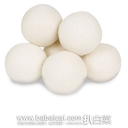 Smart Sheep 可重复使用纯羊毛烘干伴侣 6个装 原价$30，现$16.95，用券减$5实付$11.95