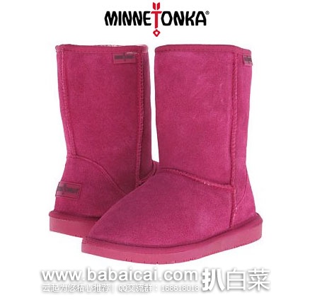 6PM:Minnetonka 迷你唐卡 Olympia Boot 女士 麂皮时尚雪地靴 原价,现降至.99