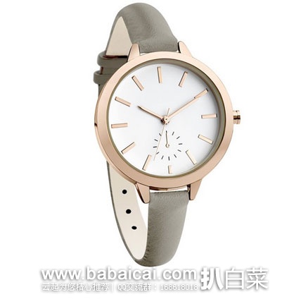 英国亚马逊：New Look 3723035 女士时尚石英腕表，原价£10，现特价£8.09，直邮退税后实付£6.74