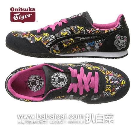 6PM：Onitsuka Tiger鬼冢虎 城市涂鸦系列 女款 休闲鞋 原价$75，现特价$44.99