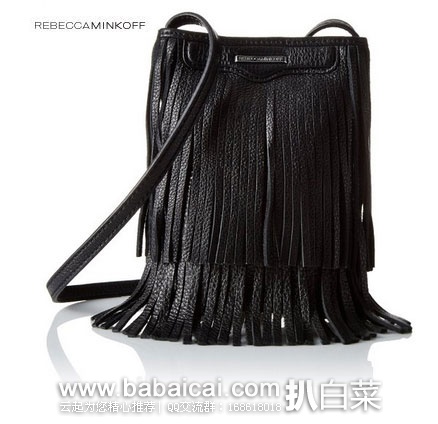 Rebecca Minkoff 瑞贝卡·明可弗 女款 真皮流苏单肩斜挎包 现降至.35