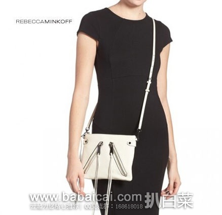 Rebecca Minkoff 瑞贝卡·明可弗 Moto Jon Cross-Body Bag 女款 真皮单肩斜挎包 Rebecca Minkoff 瑞贝卡·明可弗 Moto Jon Cross-Body Bag 女款 真皮单肩斜挎包 现降至.09