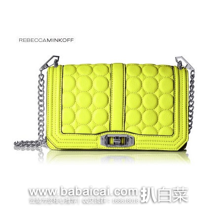 REBECCA MINKOFF 瑞贝卡·明可弗 Love 女士 真皮单肩斜挎包 原价$295，现新低$80.88，直邮含税到手约￥650