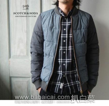 Scotch & Soda 苏格兰苏打 男士 保暖夹克 Scotch & Soda 苏格兰苏打 男士 保暖夹克 (原价5,现.99),公码9折后实付85.49