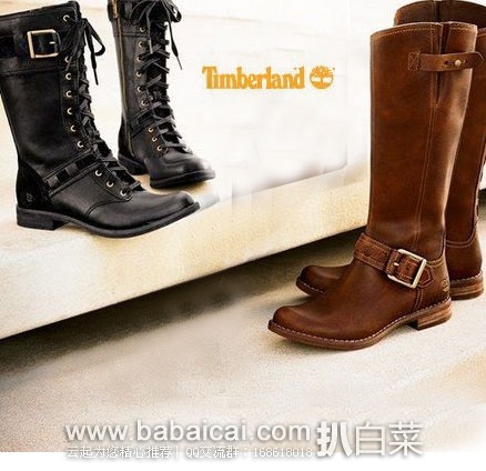 Timberland 天木兰 Savin Hill Tall Boot 女士 真皮高筒靴 原价高达0,现特价.42起