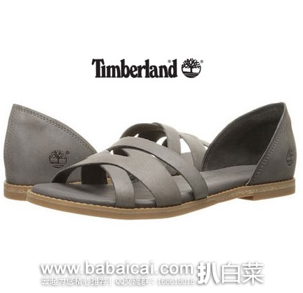 6PM:Timberland 天木兰 女士真皮平底凉鞋 原价0,现4折