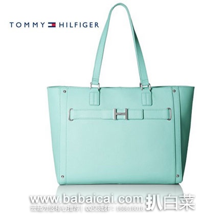 Tommy Hilfiger 汤米希尔费格 女款 真皮单肩手提包 原价8,现3.6折.4