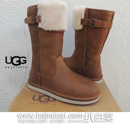 6PM:UGG Wilowe 女士 真皮 高筒时尚雪地靴 原价0,现降至9.99