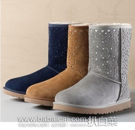 6PM:推荐9 款UGG 女士 牛角扣可翻折皮毛一体雪地靴等经典雪地靴,叠加9折码后更低价!