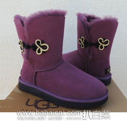 6PM:推荐9 款UGG 女士 牛角扣可翻折皮毛一体雪地靴等经典雪地靴,叠加9折码后更低价!