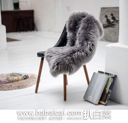 Thehut： ROYAL DREAM LARGE SHEEPSKIN RUG 小羊皮脚毯 原价£120，现3折£36.99