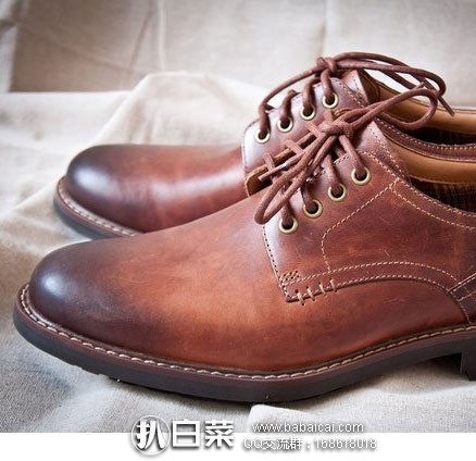 Clarks 其乐 Montacute Hall 男士 4眼系带真皮休闲皮鞋